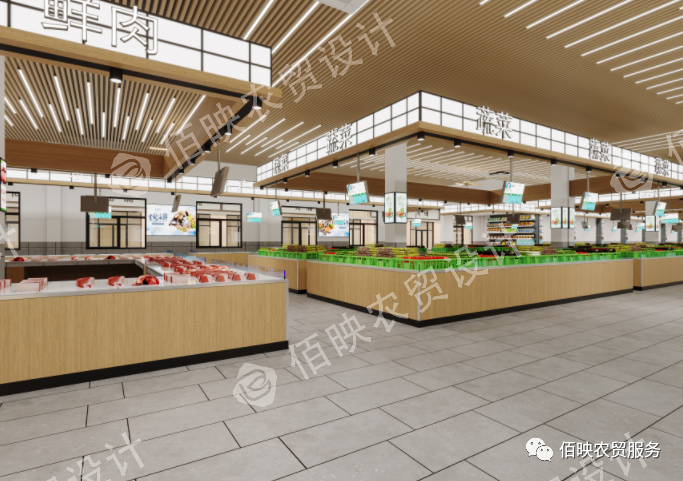 融入现代化技术的新型菜市场设计