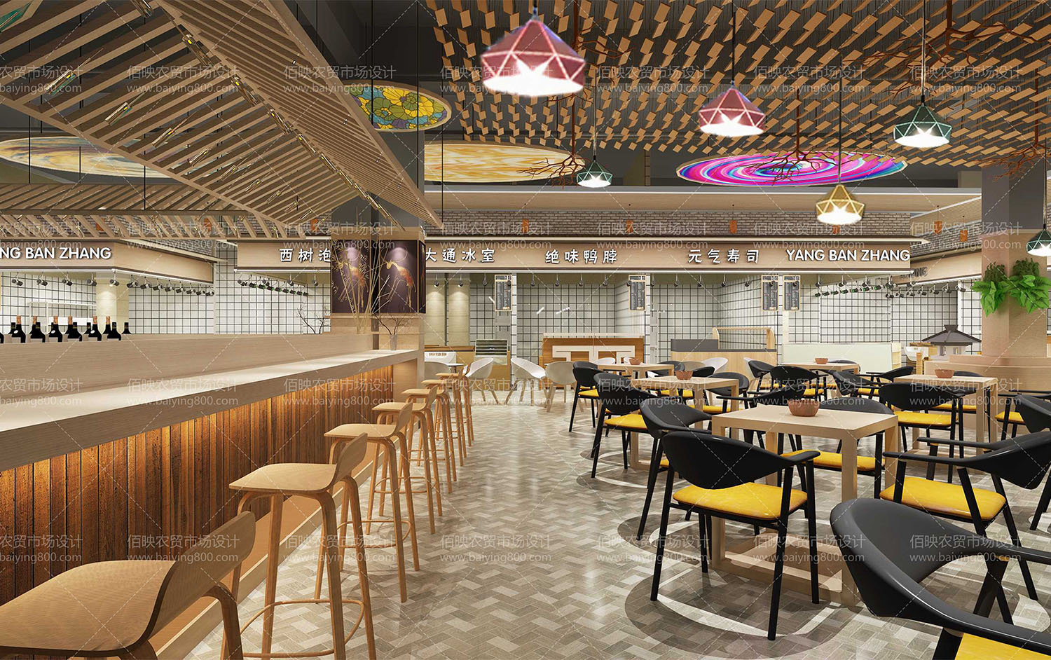 农贸市场摊位设计:细节之处见真章