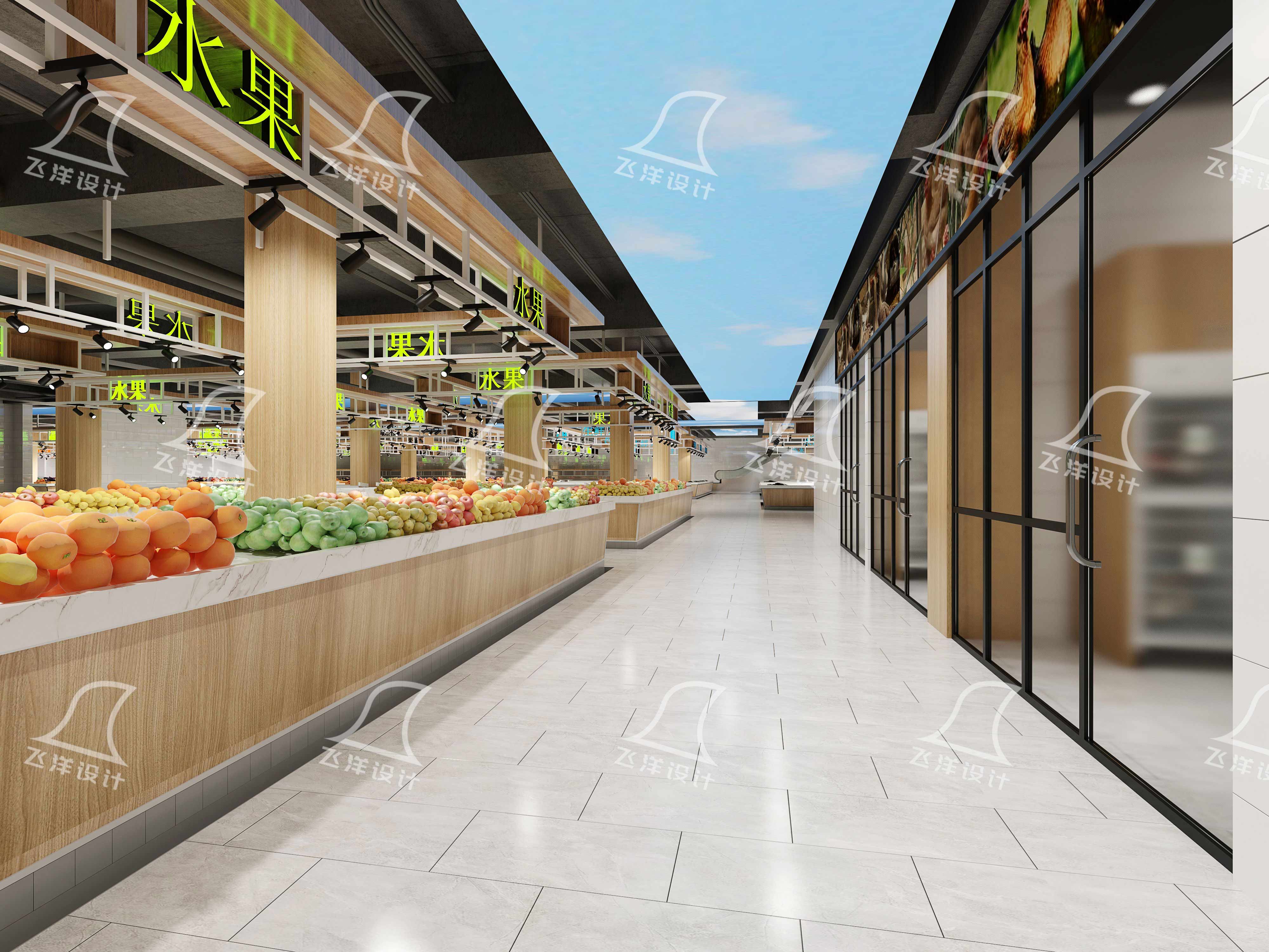 工业风格菜市场设计的独特之处在哪里?