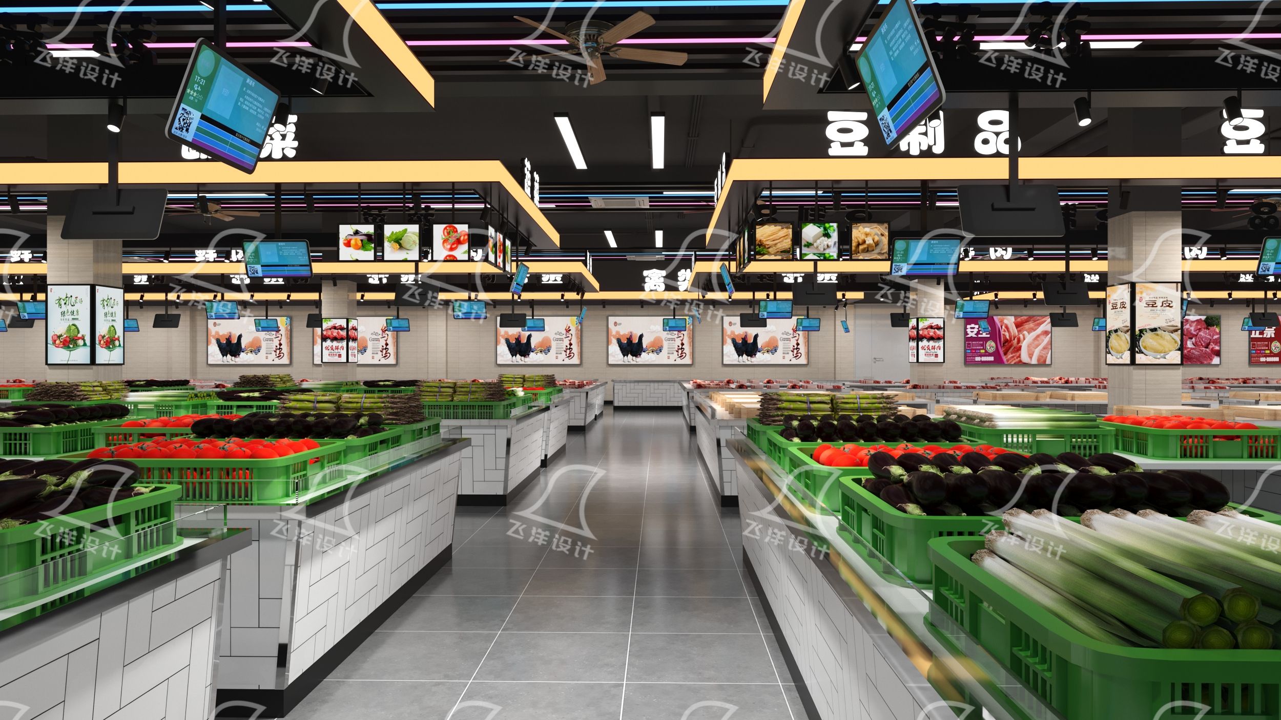菜市场摊位设计