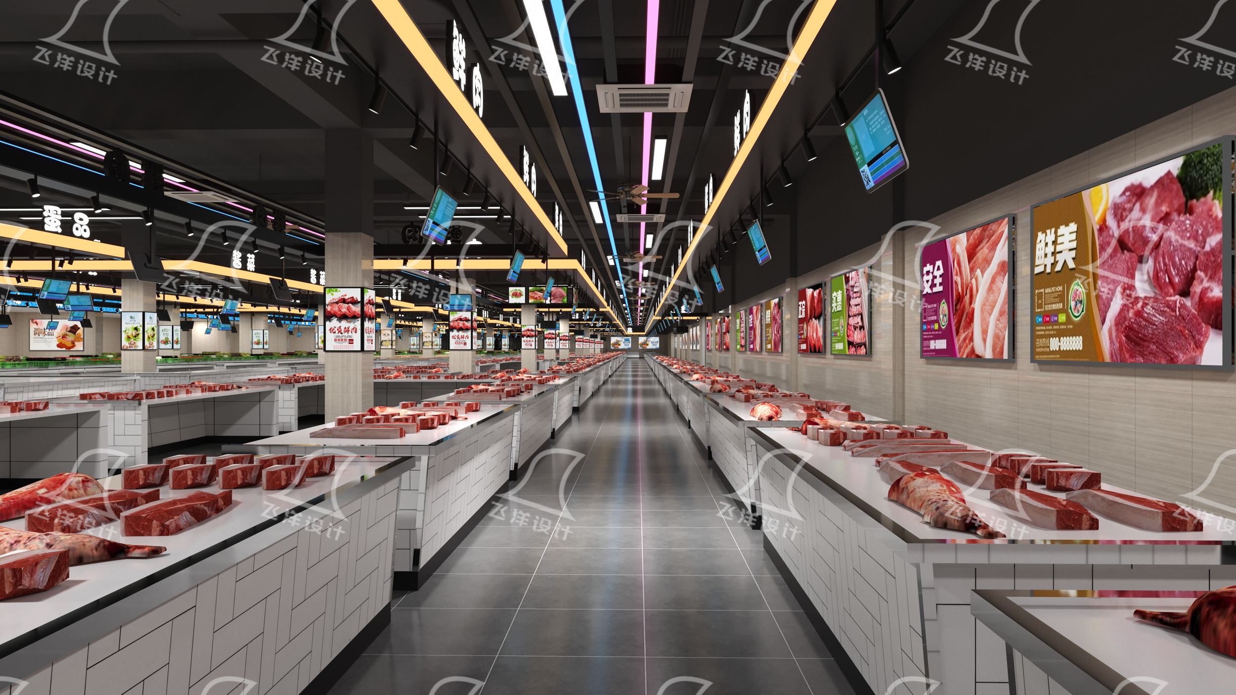 菜市场摊位设计